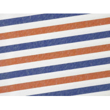 Orange/marine rayures confortables tissés teinté tissu pour chemises